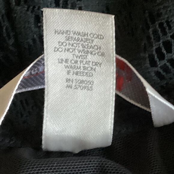 Cacique Floral Lace Babydoll Chemise/Camisole Top Plus Sz 18/20 Black #7A - Picture 8 of 8